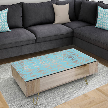 Retro Pattern Abstract Design IV - Modern Coffee Table