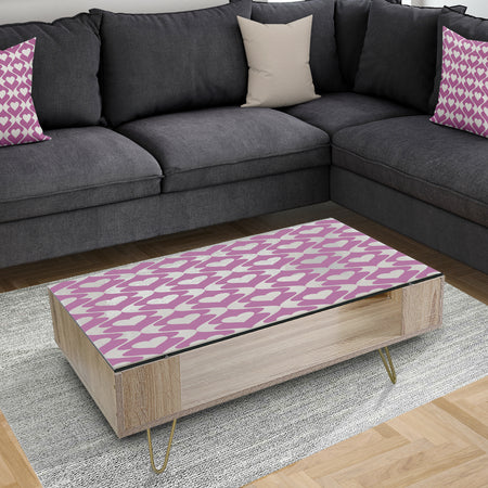 Retro Pattern Abstract Design VIII - Glam Coffee Table