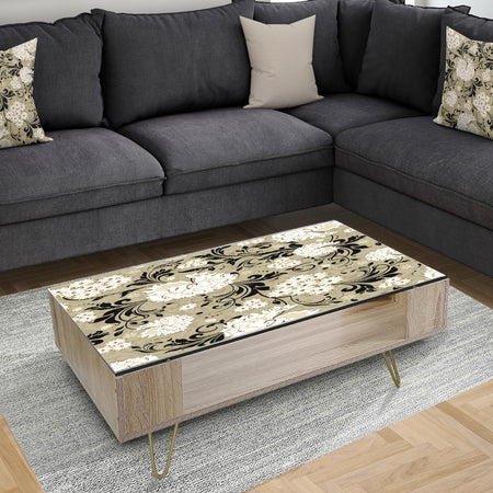 Retro Abstract Florals - Vintage Coffee Table