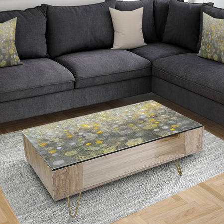 Rain Abstract V - Modern Coffee Table