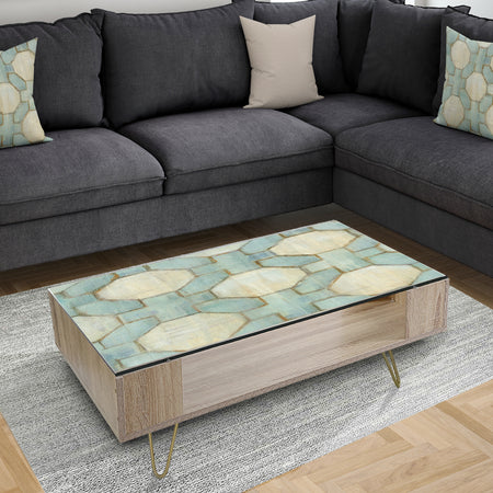 Geometric Title Element - Modern Coffee Table