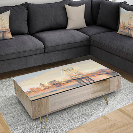 Manhattan Brooklyn Bridge - Traditional Coffee Table