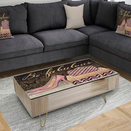 Gold Fabulous Life Style III - Shabby Chic Coffee Table