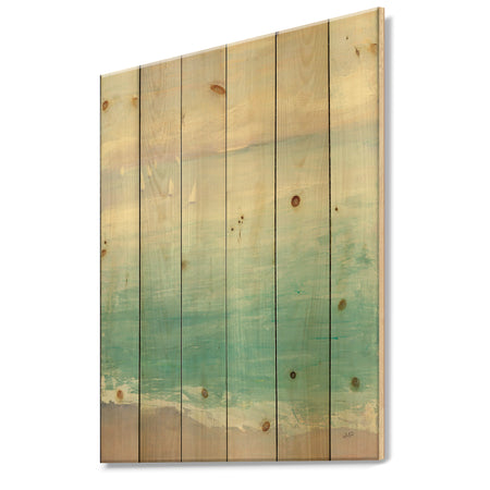 From the Shore - Traditional Print on Natural Pine Wood
