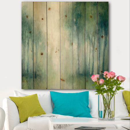 Walk in the Forest - Traditional Landscape Print on Natural Pine Wood