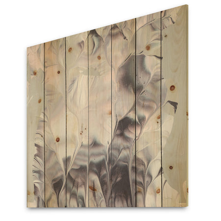 Light and Shadow I - Modern Farmhouse Print on Natural Pine Wood