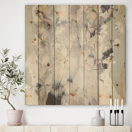 Light and Shadow II - Modern Farmhouse Print on Natural Pine Wood