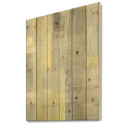 Patchwork Abstract II - Modern & Contemporary Print on Natural Pine Wood