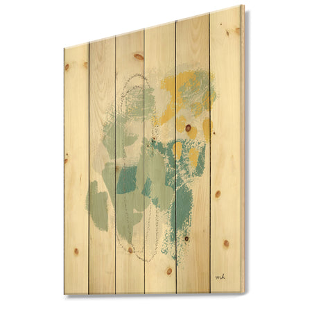 Hopeful II - Modern Farmhouse Print on Natural Pine Wood