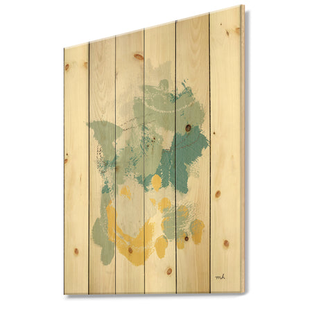 Hopeful I - Modern Farmhouse Print on Natural Pine Wood