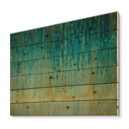 Rain Abstract Panel - Modern & Contemporary Print on Natural Pine Wood