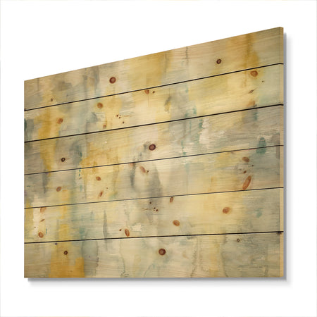 Summer Shower - Traditional Print on Natural Pine Wood