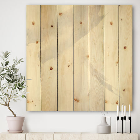minimal geometric Zen II - Transitional Print on Natural Pine Wood