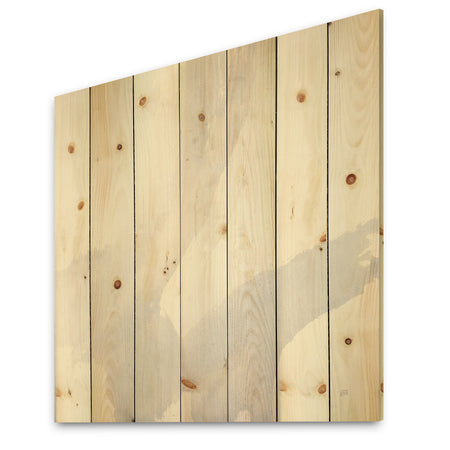 minimal geometric Zen III - Transitional Print on Natural Pine Wood