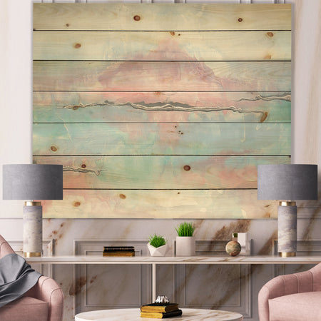Parfait VII - Sleek & Chic Modern Print on Natural Pine Wood