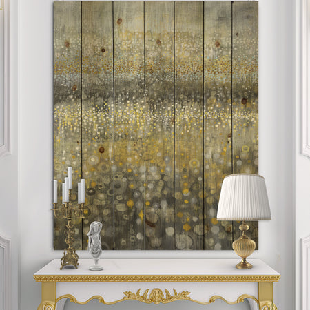 Galm Abstract III - Transitional Print on Natural Pine Wood