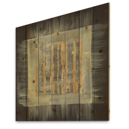 Galm Abstract II - Transitional Print on Natural Pine Wood