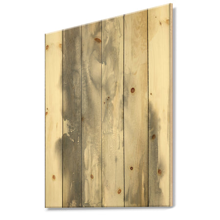 Gold Glamour Direction II - Modern & Contemporary Print on Natural Pine Wood