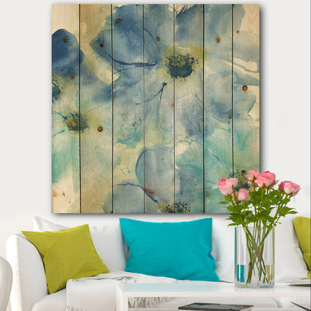 Seashell Cosmos I - Cabin & Lodge Print on Natural Pine Wood