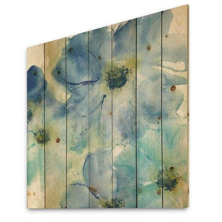 Seashell Cosmos I - Cabin & Lodge Print on Natural Pine Wood