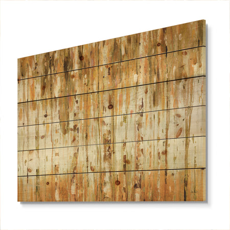The Forest I Fall Crop - Glam Print on Natural Pine Wood