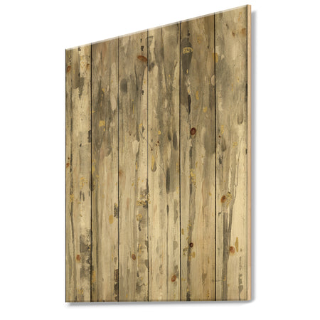 The Modern Grey Forest III - Farmhouse Print on Natural Pine Wood