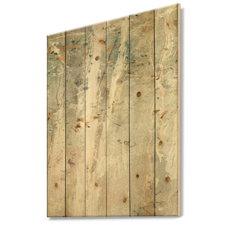 A Woodland Walk into the Forest II - Modern Farmhouse Print on Natural Pine Wood