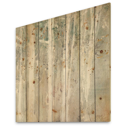 A Woodland Walk into the Forest V - Modern Farmhouse Print on Natural Pine Wood