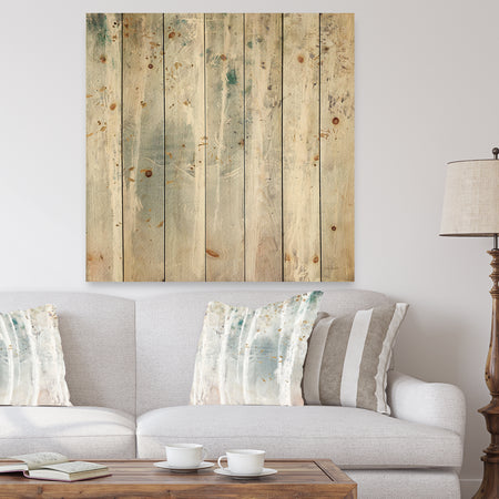Porch & Den A Woodland Walk into the Forest VI - Modern Farmhouse Print on Natural Pine Wood
