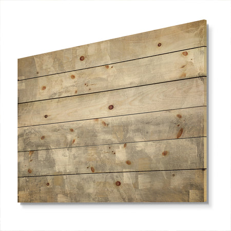 Gray Abstract Watercolor - Contemporary Print on Natural Pine Wood