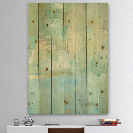 Dreaming of the Shore II - Nautical & Coastal Print on Natural Pine Wood