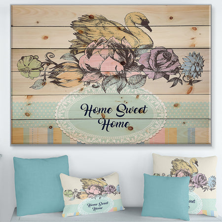 Our home is your home - Textual Entrance Art on Wood Wall Art