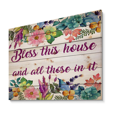 Hello Welcome to our house. Autumn leaves - Textual Entrance Art on Wood Wall Art