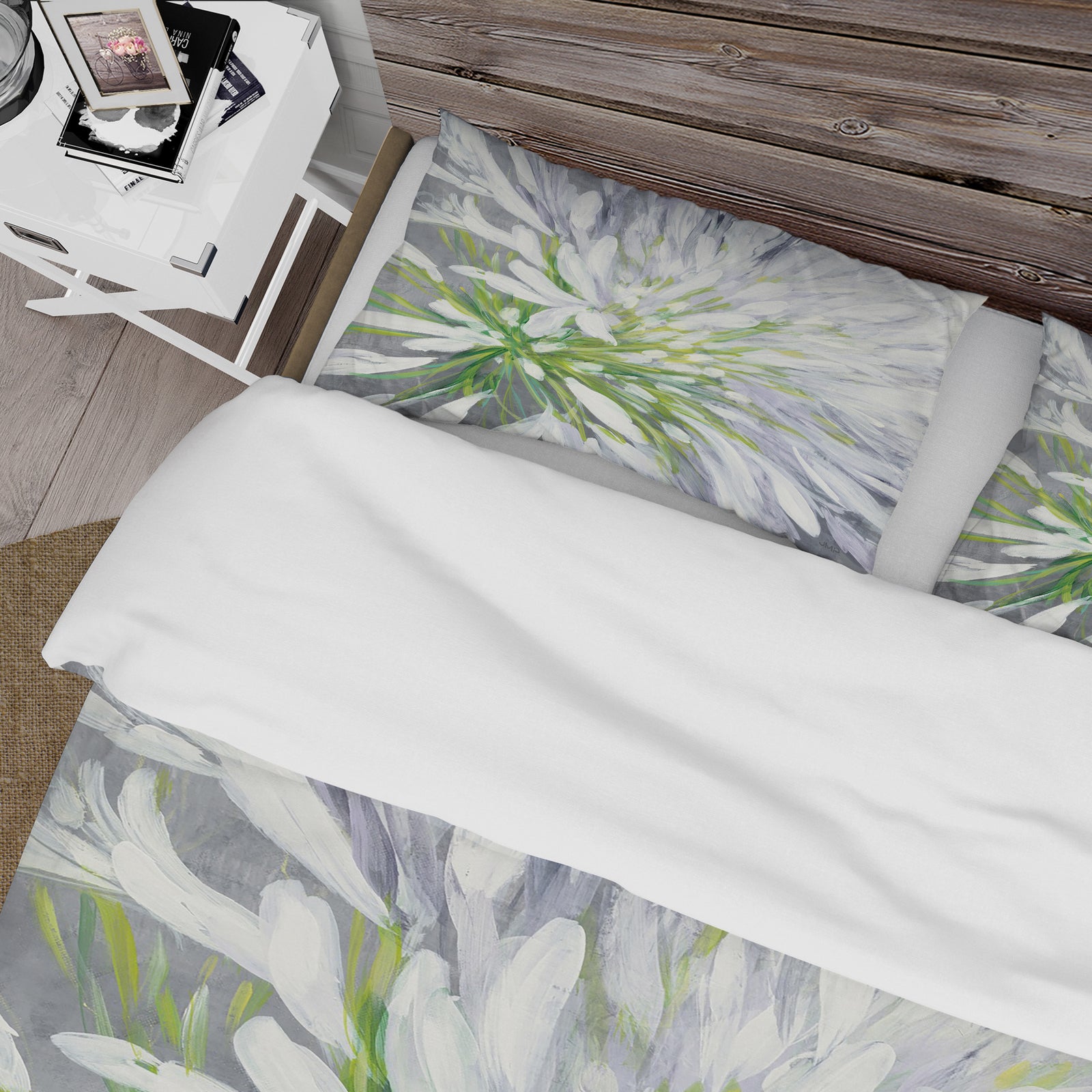 Flower Cleome Splash II - Cottage Duvet Cover Set