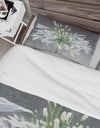 Flower Cleome Splash I - Cottage Duvet Cover Set