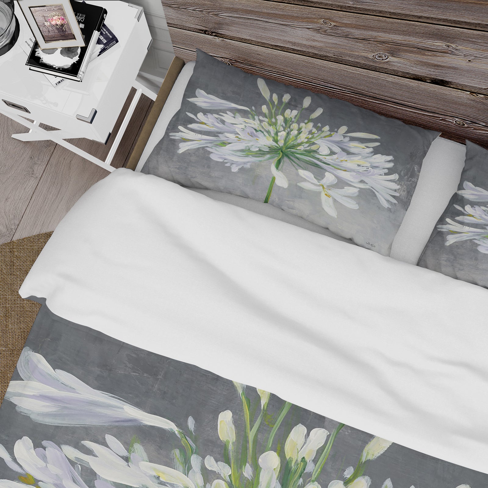 Flower Cleome Splash I - Cottage Duvet Cover Set