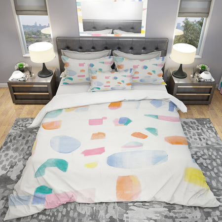 Joy Geometric Simple - Geometric Duvet Cover Set