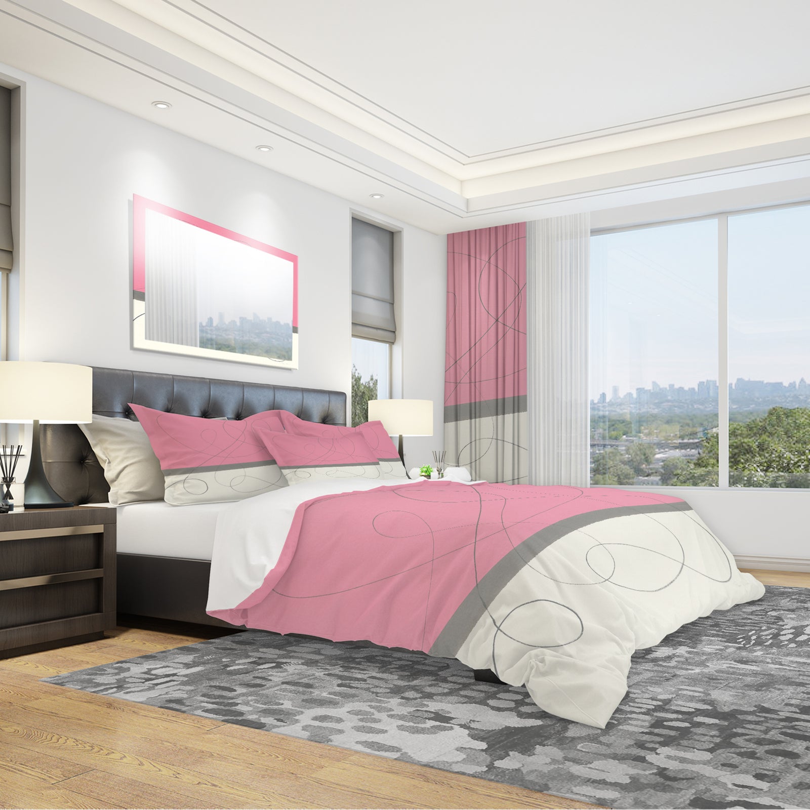 Geometric Neapolitan II - Geometric Duvet Cover Set
