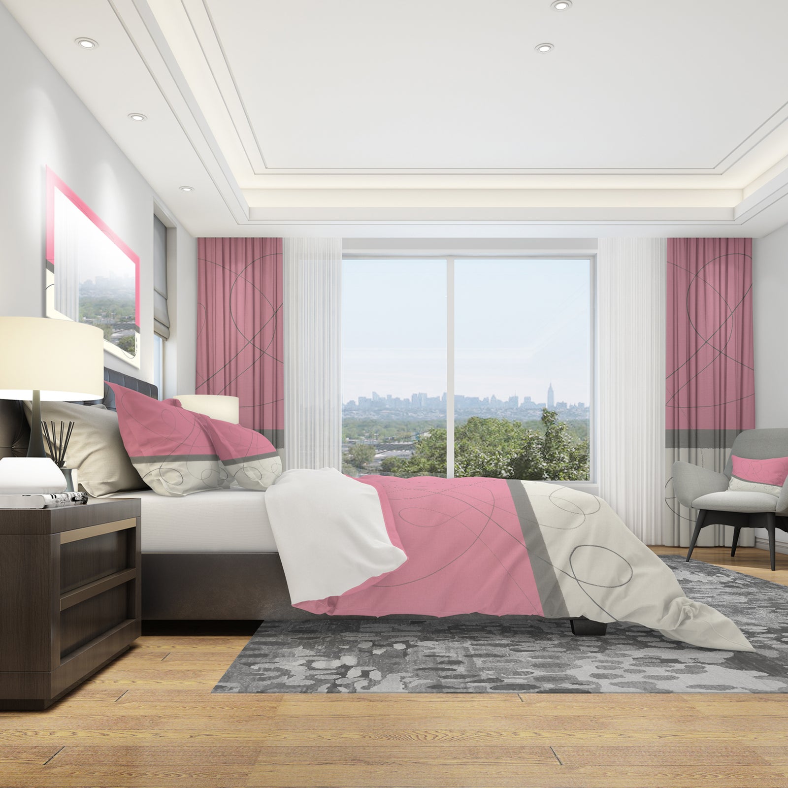 Geometric Neapolitan II - Geometric Duvet Cover Set