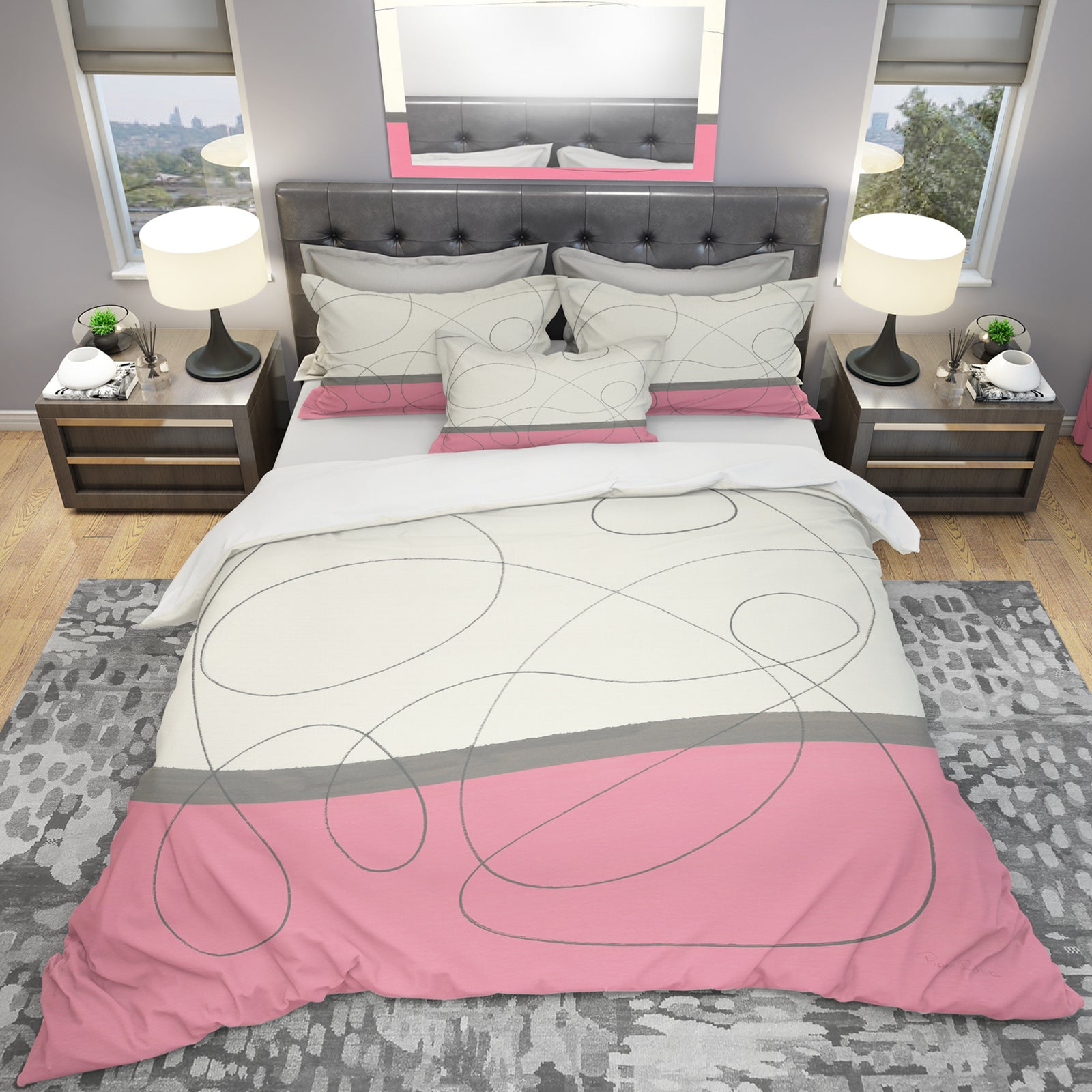 GeometricNeapolitan I - Geometric Duvet Cover Set