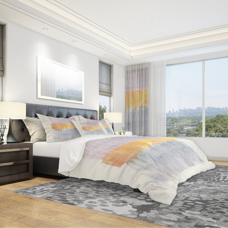 Modern Abstract Drive - Geometric Duvet Cover Set