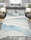 Modern Abstract Drift - Geometric Duvet Cover Set