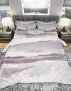 Purple Amethyst Wetlands - Geometric Duvet Cover Set