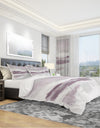 Purple Amethyst Wetlands - Geometric Duvet Cover Set