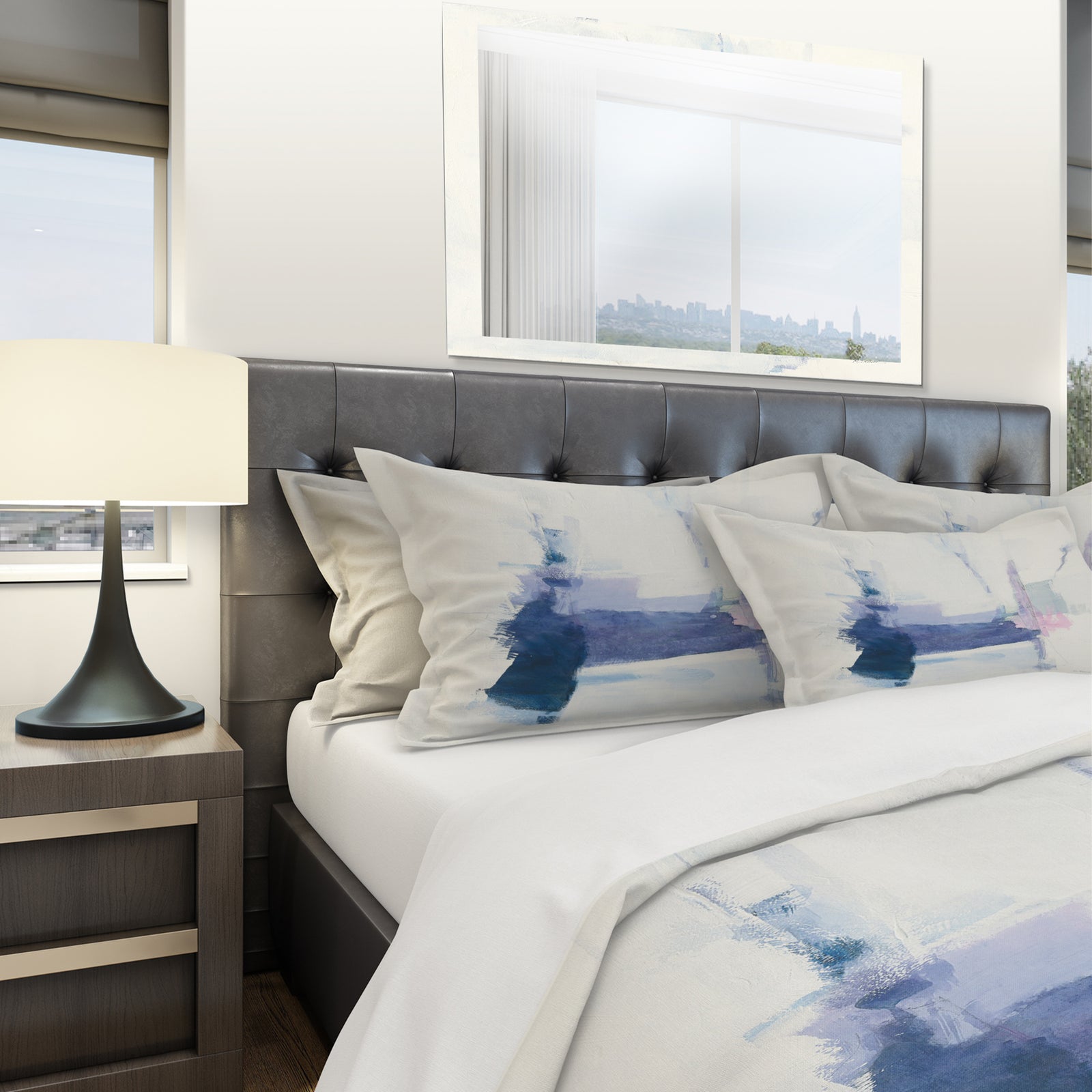 Blue Interlude - Geometric Duvet Cover Set