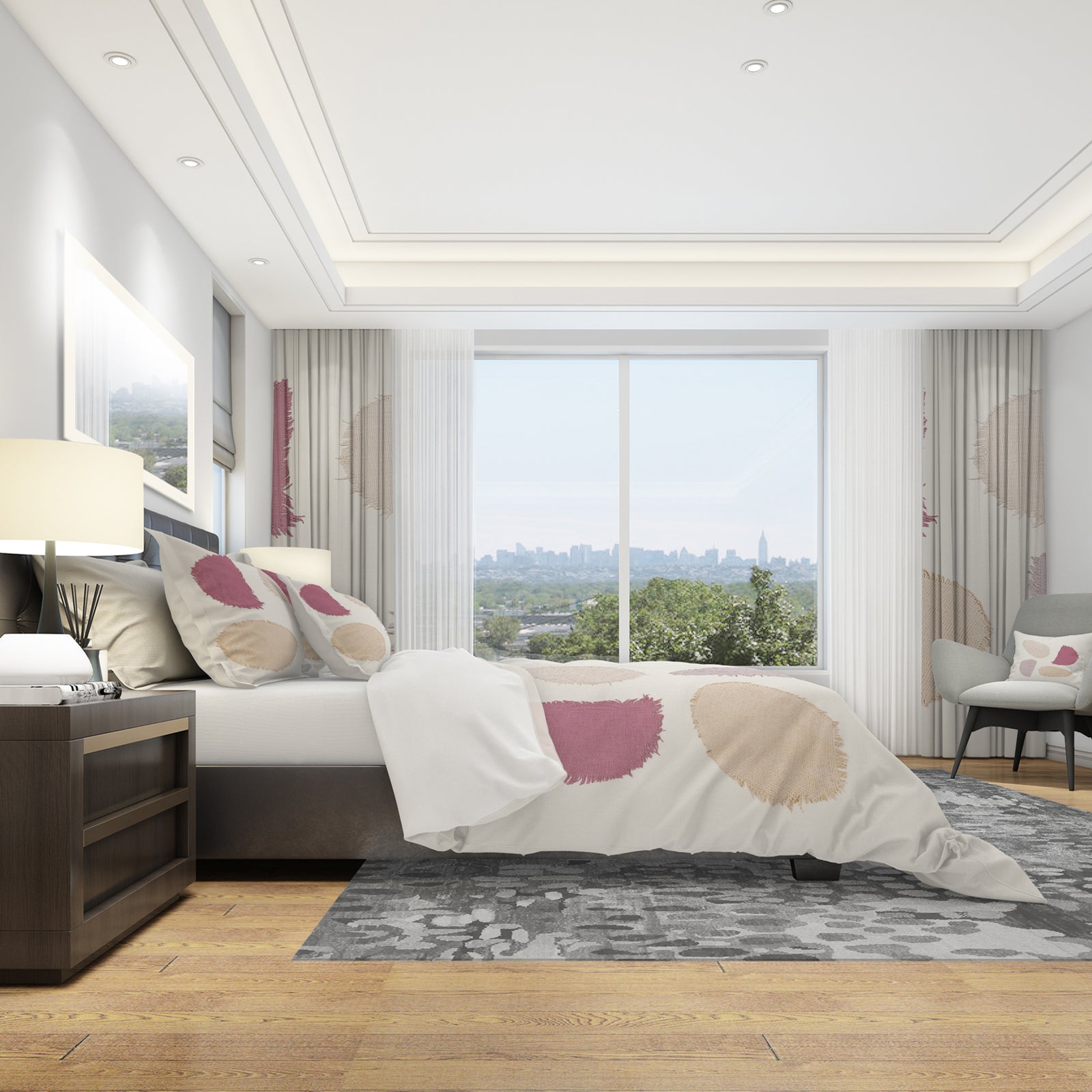 Unique Beige Circle Designs II - Geometric Duvet Cover Set