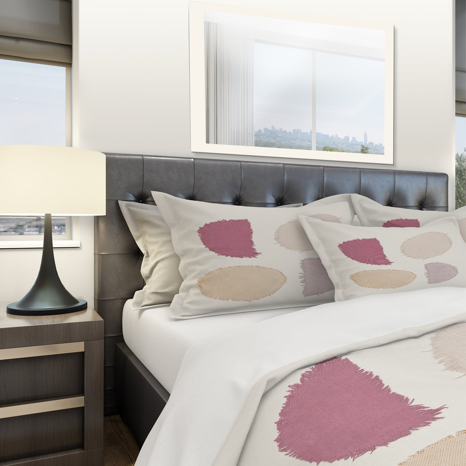 Unique Beige Circle Designs II - Geometric Duvet Cover Set