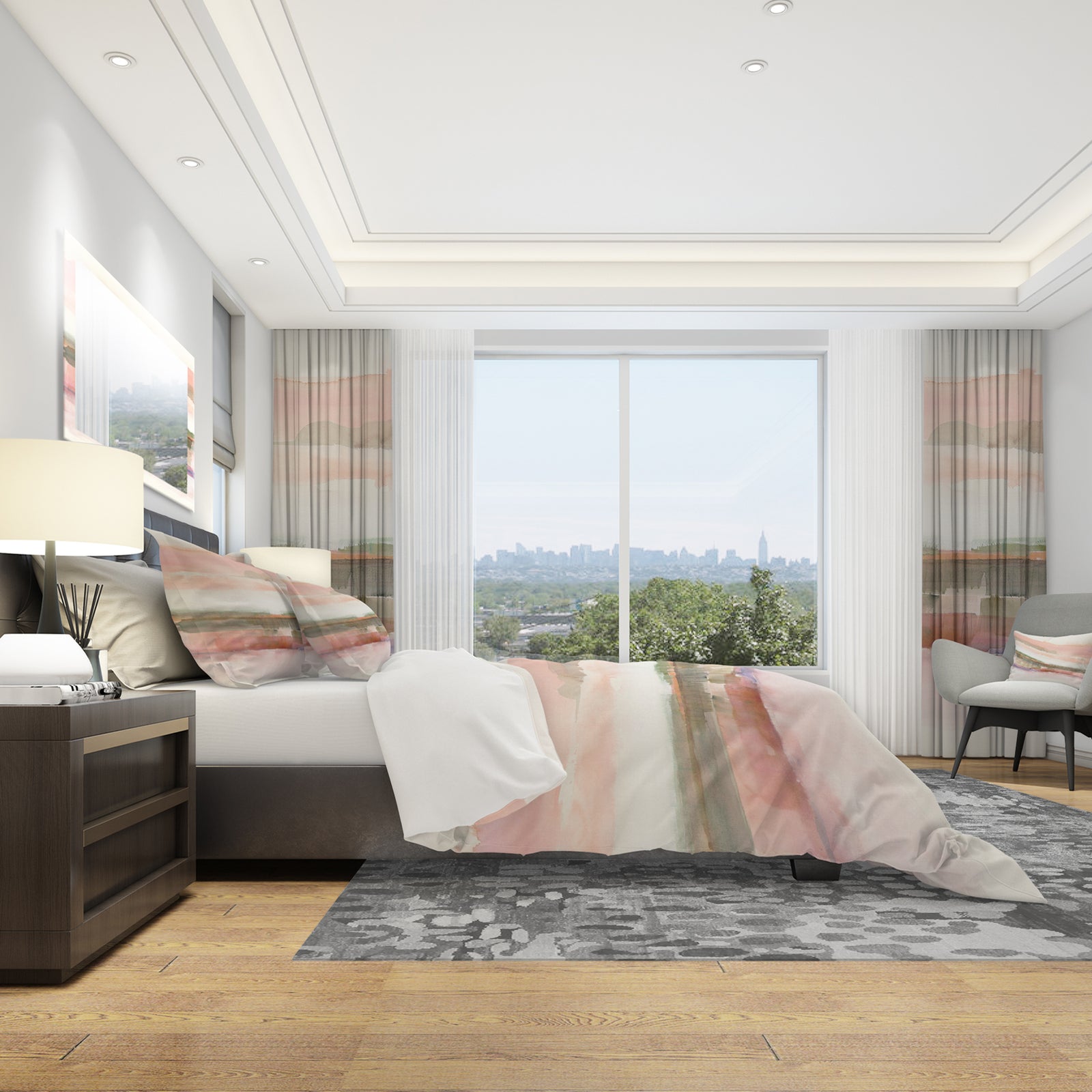 Influence of Line and Color - Geometric Duvet Cover Set