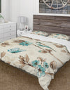 Beige Bird Wings - Cottage Duvet Cover Set