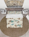 Beige Bird Wings - Cottage Duvet Cover Set